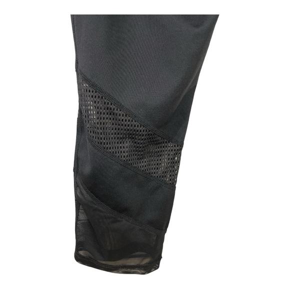 Z by Zella Cropped Mesh Activewear Black Leggings - Picture 4 of 6